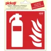 Pickup sticker brandblusser 15x15 cm