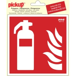 Pickup sticker brandblusser 15x15 cm