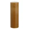 Pilaar kaars donkerbruin- h20xd6,8cm