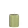Pilaar kaars licht groen - h8xd7cm