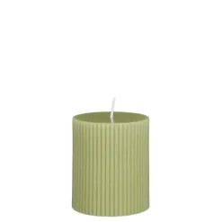 Pilaar kaars licht groen - h8xd7cm