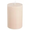 Pilaar kaars licht roze - h10xd6,8cm