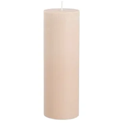 Pilaar kaars lichtroze- h20xd6,8cm