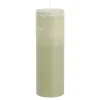 Pilaar kaars stearine lichtgroen - h20xd6,8cm