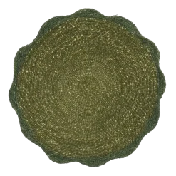 Placemat zeegras groen - d38cm