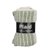 Plaid streep l.groen - l180xb130cm