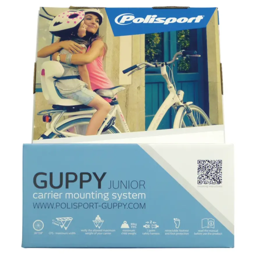 Polisport fiets kinderstoeltje junior achter