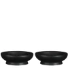 Pompeo Schaal - 2 Stuks - H5 x ø16 cm - Zwart