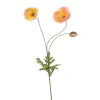 Poppy spray perzik 75cm