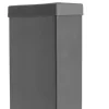 Profielpaal rechthoek antraciet 6 x 12 cm, lengte 150 cm