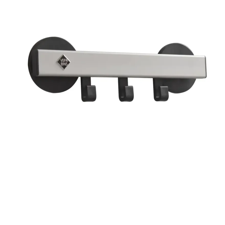 Pro-line wankapstok magnetisch met 3 haken - grijs / zwart