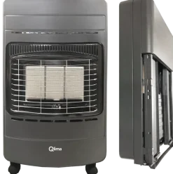 Qlima Gasrolkachel GH342 RV zwart
