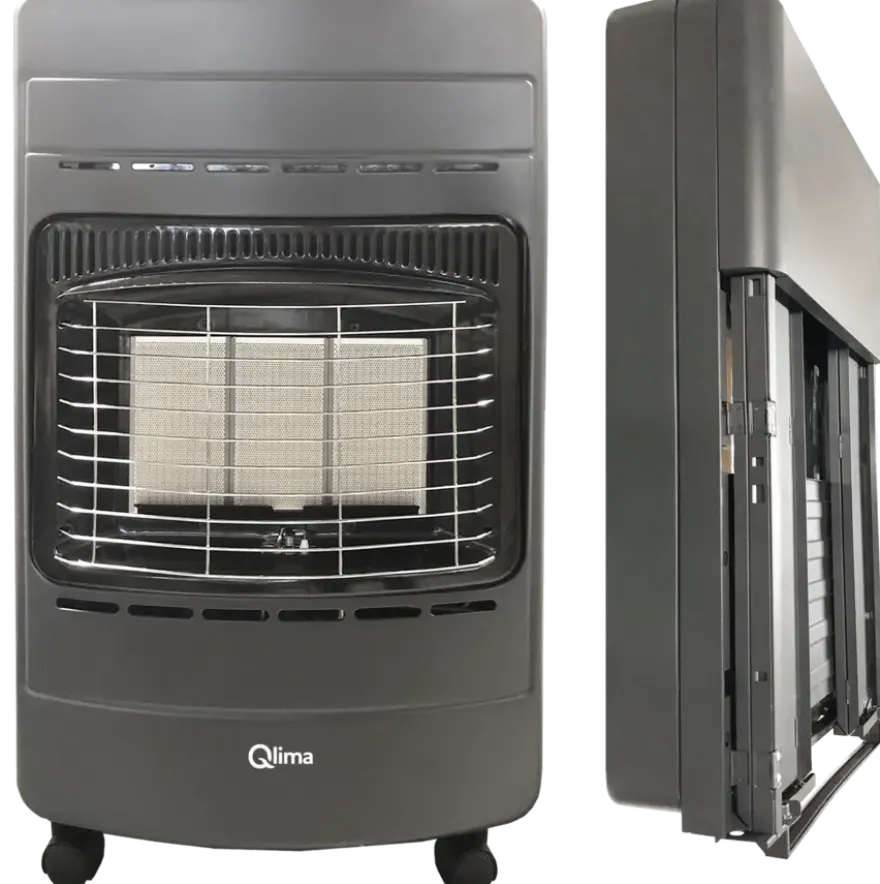 Qlima Gasrolkachel GH342 RV zwart
