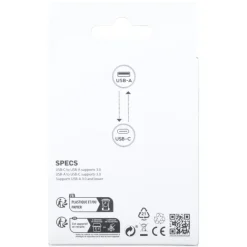 Q-Link adapter 1x USB-C/A en 1x USB-A/C zwart