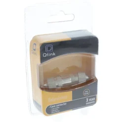Q-Link coac stekker metaal recht male/female