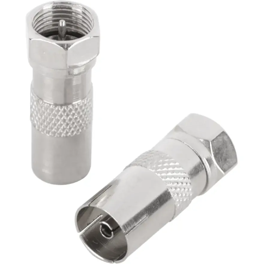 Q-Link coax adapter 1 male/FCON 1 female/FCON binnendraad