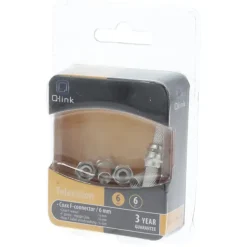 Q-Link coax F-wartel 6 mm 6 stuks