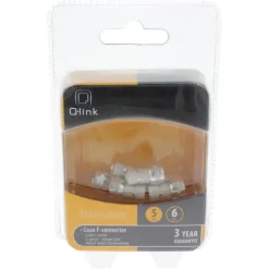Q-Link coax F-wartel 5mm 6 stuks
