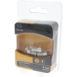 Q-Link coax F-wartel 5mm 6 stuks