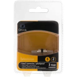 Q-Link coax F-wartel waterdicht 6 mm 2 stuks