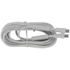 Q-Link coax kabel 3CV2 HF 5 meter stekker recht wit