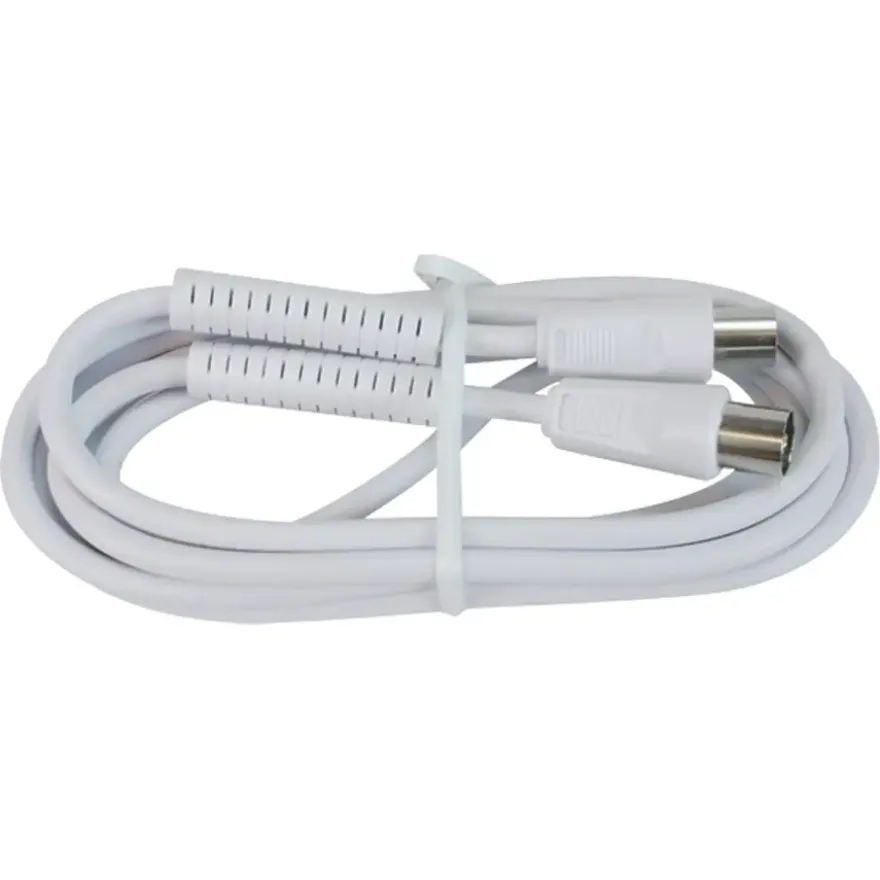 Q-Link coax kabel 3CV2 HF stekker 1 meter rechtwit