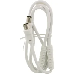 Q-Link coax kabel 3CV2 HF stekker 1 meter rechtwit