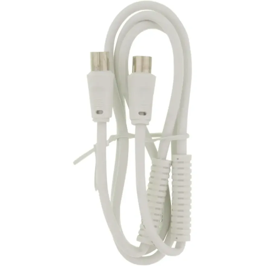 Q-Link coax kabel 3CV2 HF stekker 1 meter rechtwit