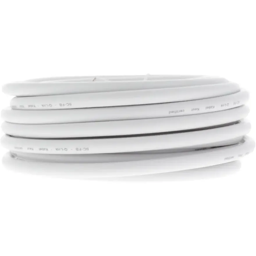 Q-Link coax kabel 10 meter wit kabelkeur