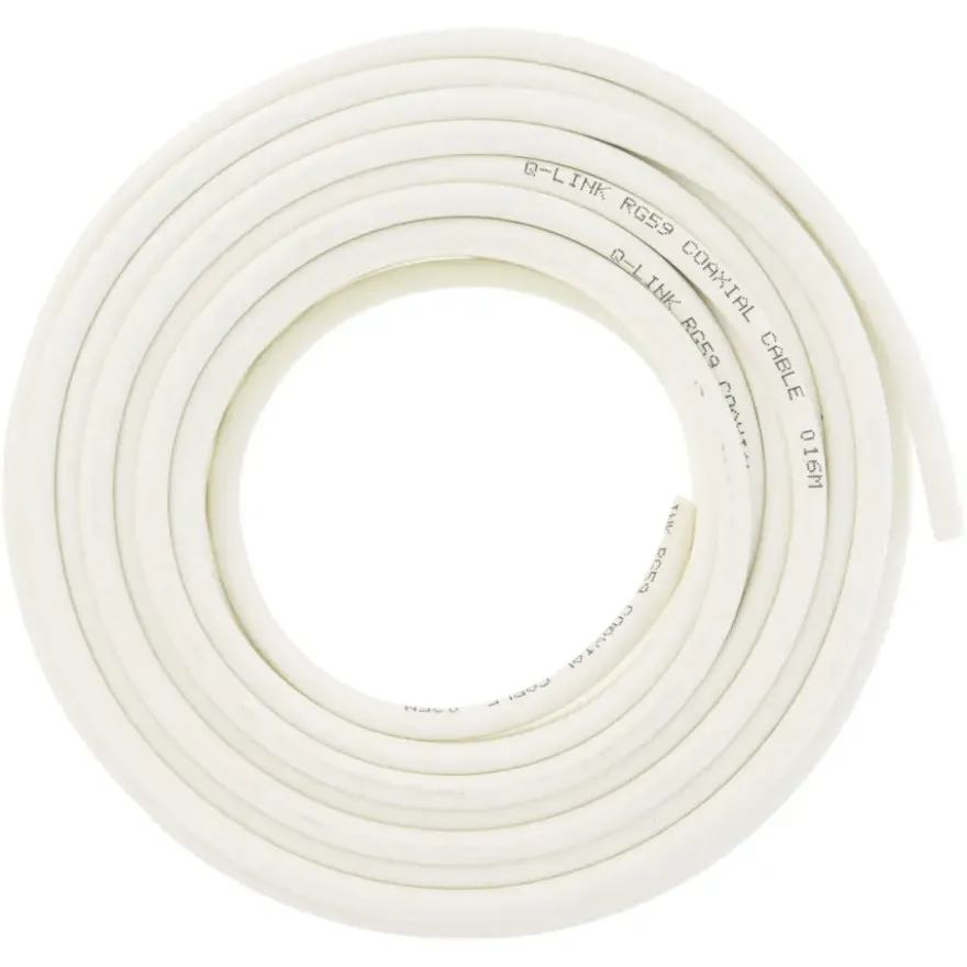 Q-Link coax kabel RG59 25 meter wit