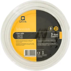Q-Link coax kabel RG59 25 meter wit