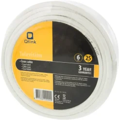 Q-Link coax kabel RG59 25 meter wit