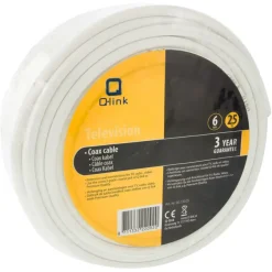Q-Link coax kabel RG59 25 meter wit