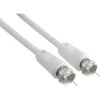 Q-Link coax kabel RG59 met F-connector 2 meter wit