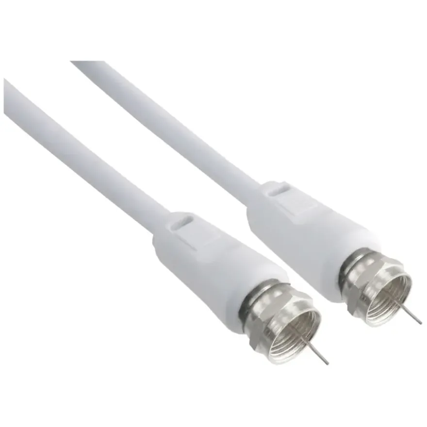 Q-Link coax kabel RG59 met F-connector 2 meter wit