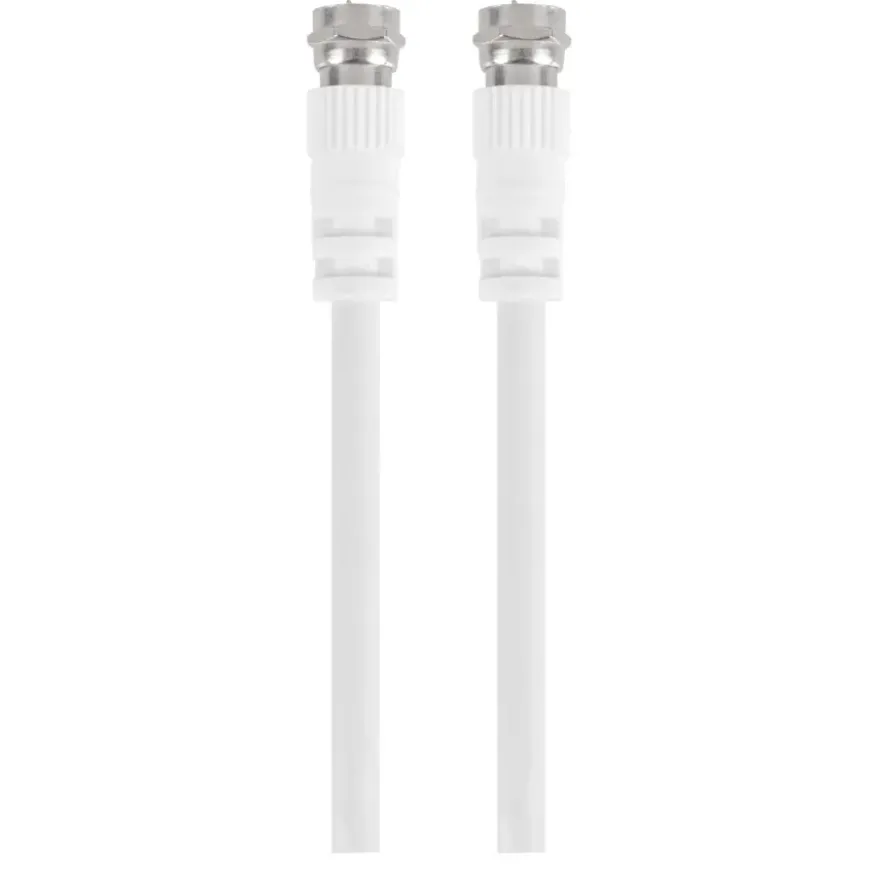 Q-Link coax kabel RG59 met F-connector 2 meter wit