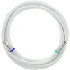 Q-Link coax kabel stekker recht 3 meter wit kabelkeur