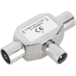 Q-Link coax splitter radio metaal 1 male/2 female