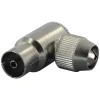 Q-Link coax stekker haaks female
