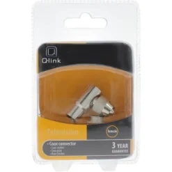 Q-Link coax stekker haaks female