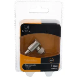 Q-Link coax stekker haaks male