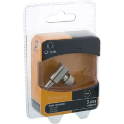 Q-Link coax stekker haaks male