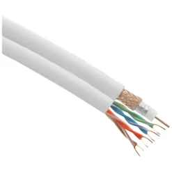 Q-Link coax/utp kabel RG6 25 meter wit