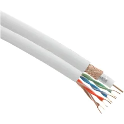 Q-Link coax/utp kabel RG6 25 meter wit