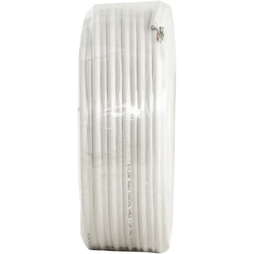 Q-Link coax/utp kabel RG6 25 meter wit