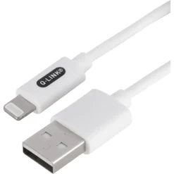 Q-link datakabel Iphone USB-A kabel 1 meter wit