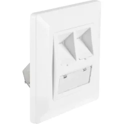 Q-Link FTP contactdoos CAT7 inbouw dubbelvoudig 8 polig RJ45
