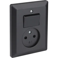 Q-Link Inbouw EnkelStopcontact met Schakelaar