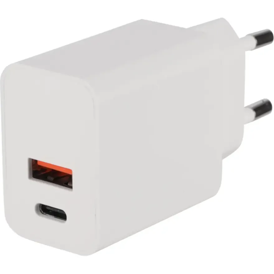 Q-Link oplader 2 poorten PD20W/QC18W wit