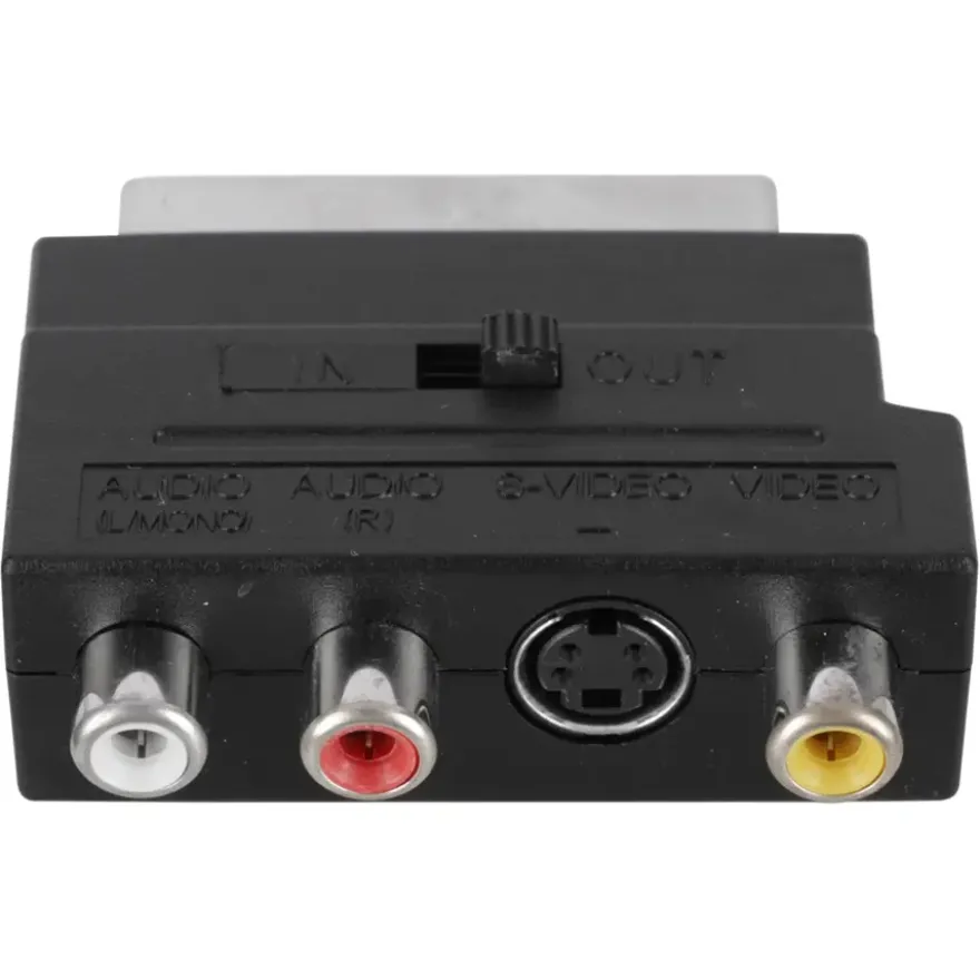Q-Link scart adapter/schakelaar scart/3XRCA/SVHS